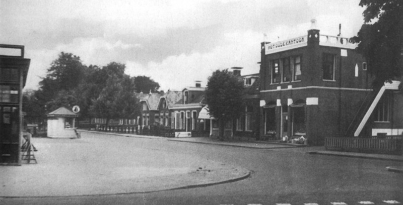 De Stationsstraat rond 1945